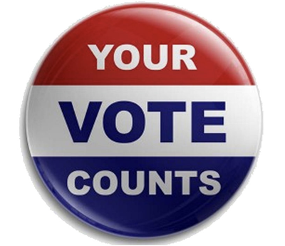 Your Vote Counts badge.
