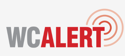 WCAlert logo, the city of Walnut Creek's emergency notification system.